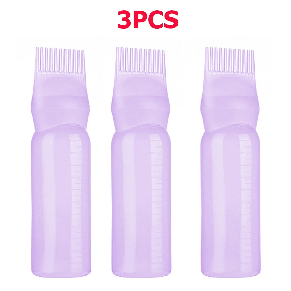 Precision Hair Oil Applicator Bottle Set (3 Pack, 120ml)