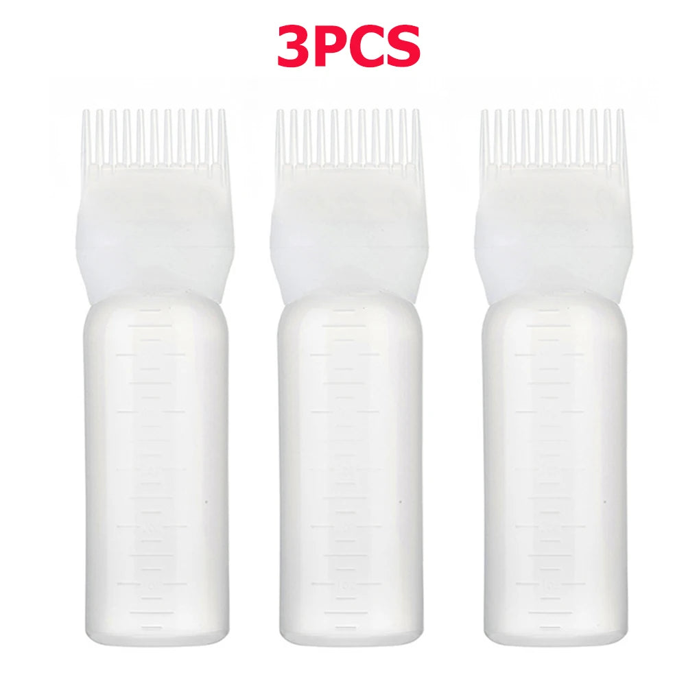Precision Hair Oil Applicator Bottle Set (3 Pack, 120ml)