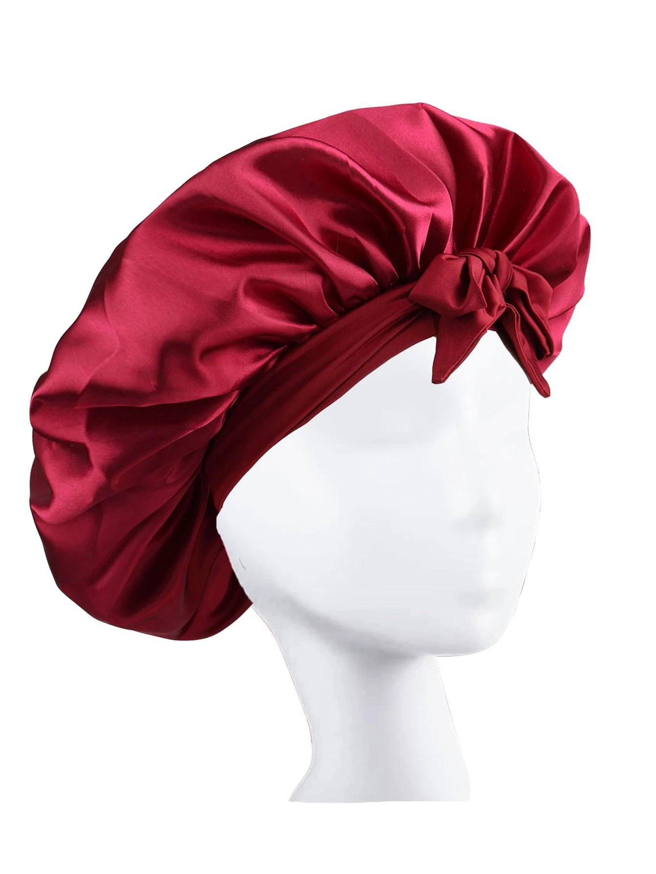 Satin Sleep Bonnet with Tie Band