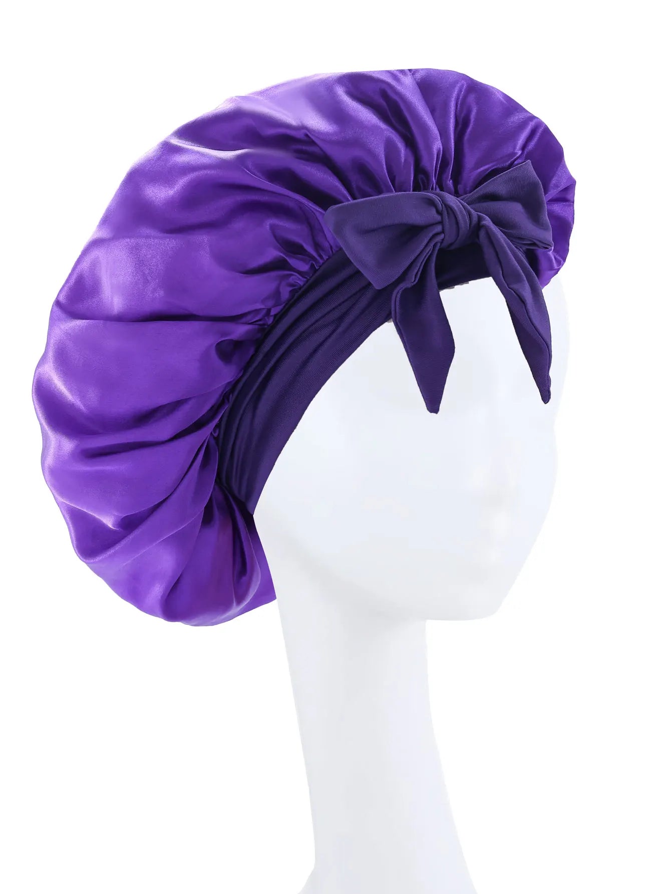 Satin Sleep Bonnet with Tie Band