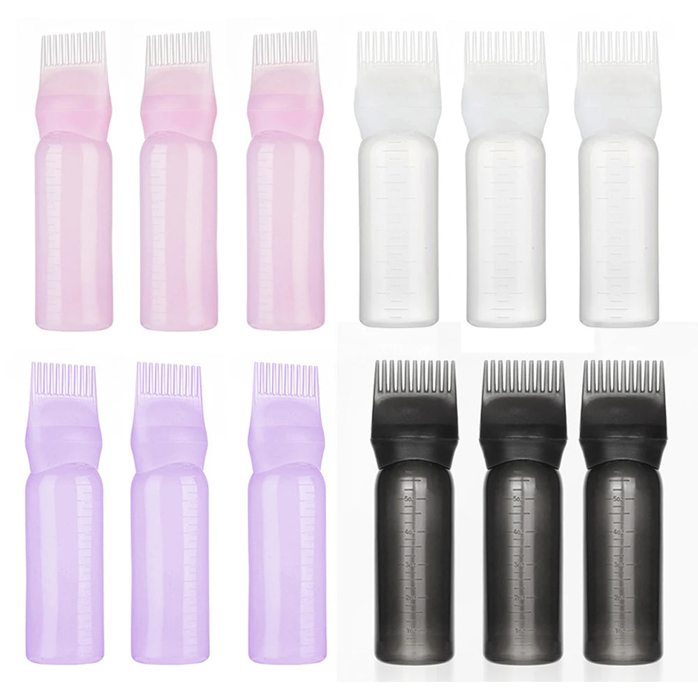 Precision Hair Oil Applicator Bottle Set (3 Pack, 120ml)