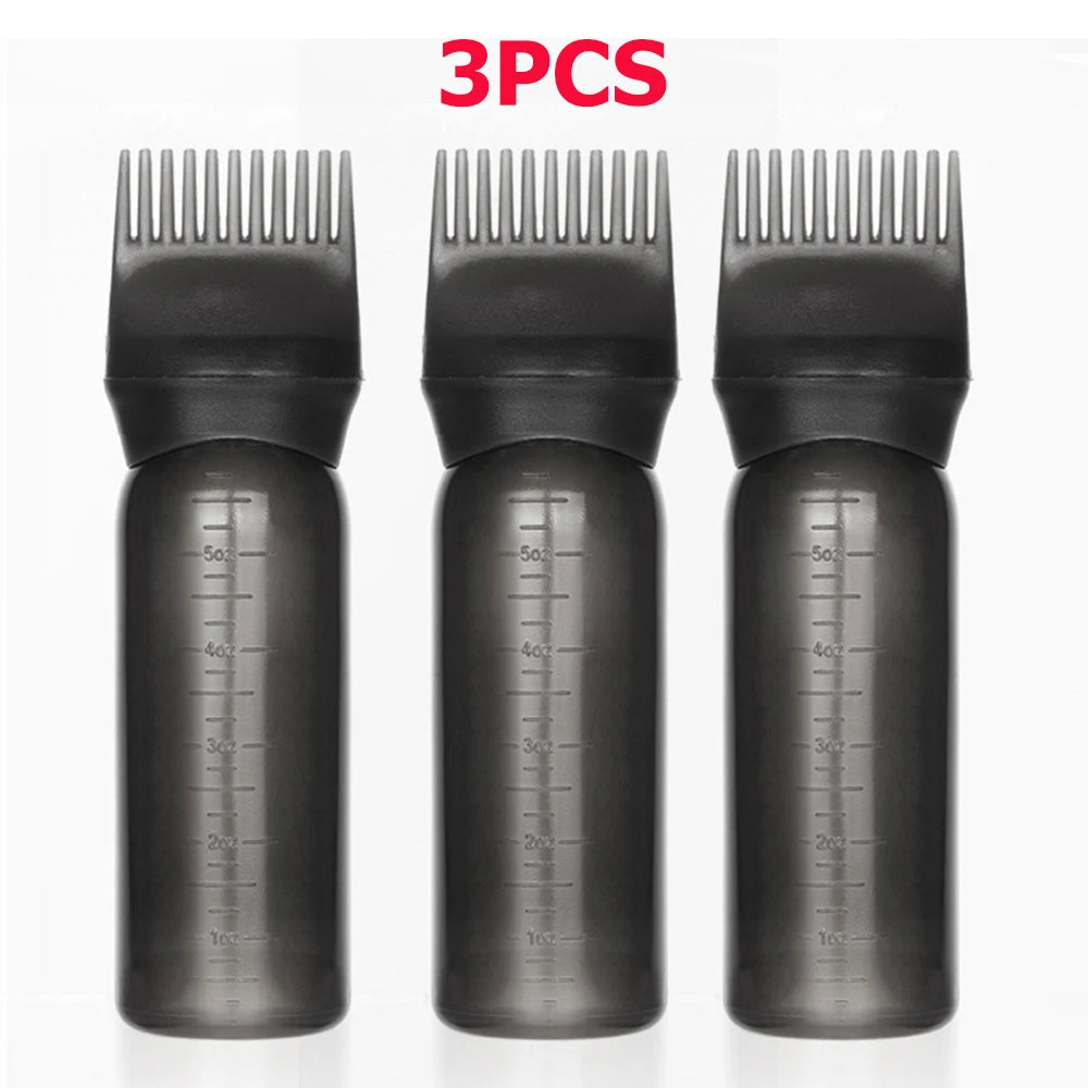 Precision Hair Oil Applicator Bottle Set (3 Pack, 120ml)